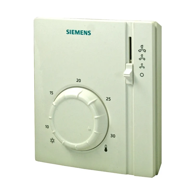 RAB21 Termostat pomieszczeniowy do sterowania klimakonwektorami, 24..250 V AC, 8..30 °C, klimakonwektory 2-rurowe, 2 wyjścia 2-stawne, automatyczne