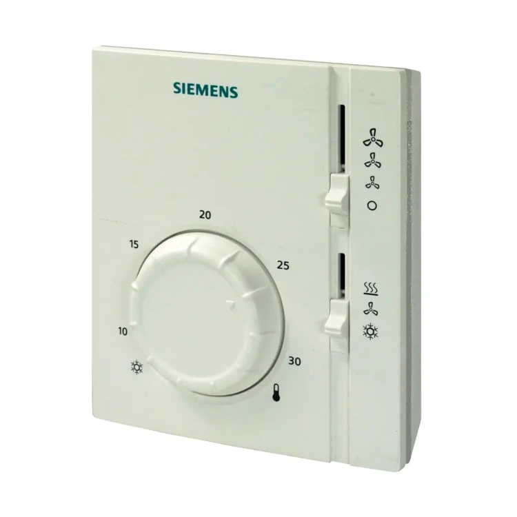 RAB31.1 Termostat pomieszczeniowy do sterowania klimakonwektorami, 24..250 V AC, 8..30 °C, klimakonwektory 4-rurowe, 2 wyjścia 2-stawne