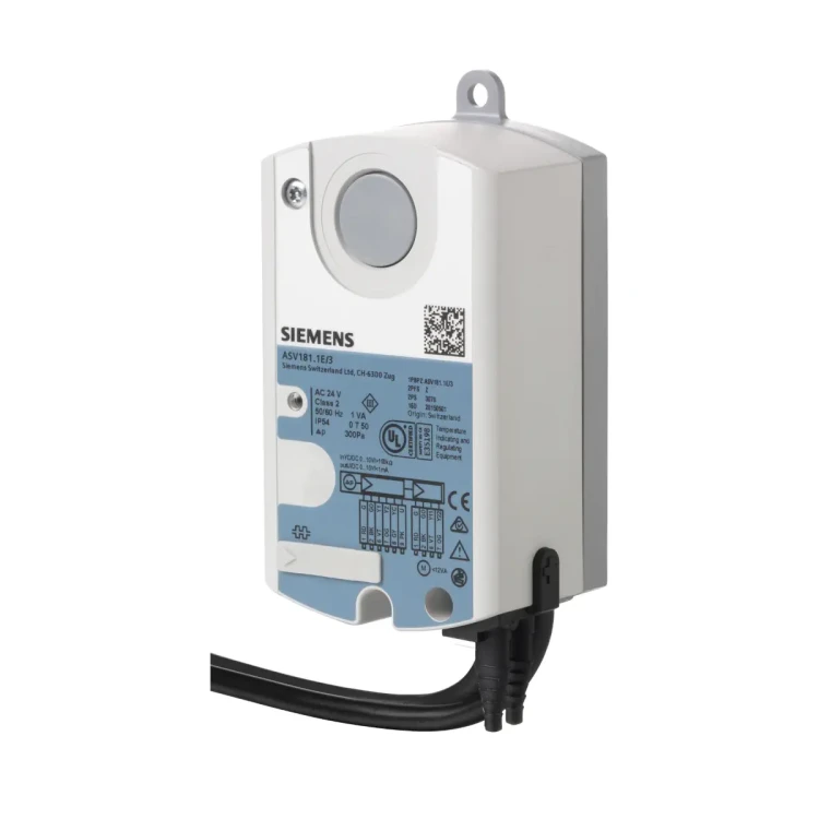 ASV181.1E/3 Zintegrowany regulator VAV, 24 [V] AC, 0..10 [V] DC, 3-stawny