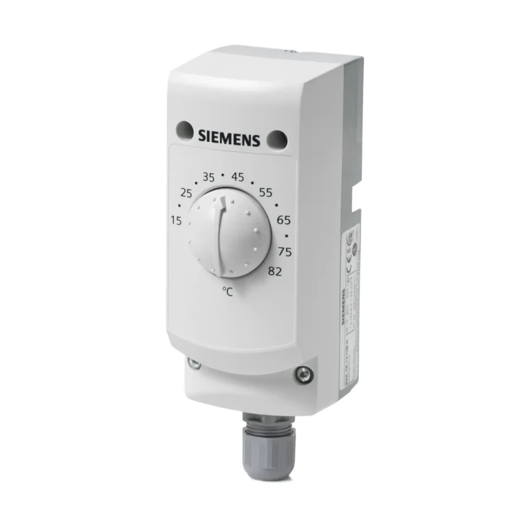 RAK-TR.1210B-H Termostat regulacyjny (pokrętło na zewnątrz obudowy), 15..82 °C, kapilara 700 mm, osłona 100 mm, opaska zaciskowa