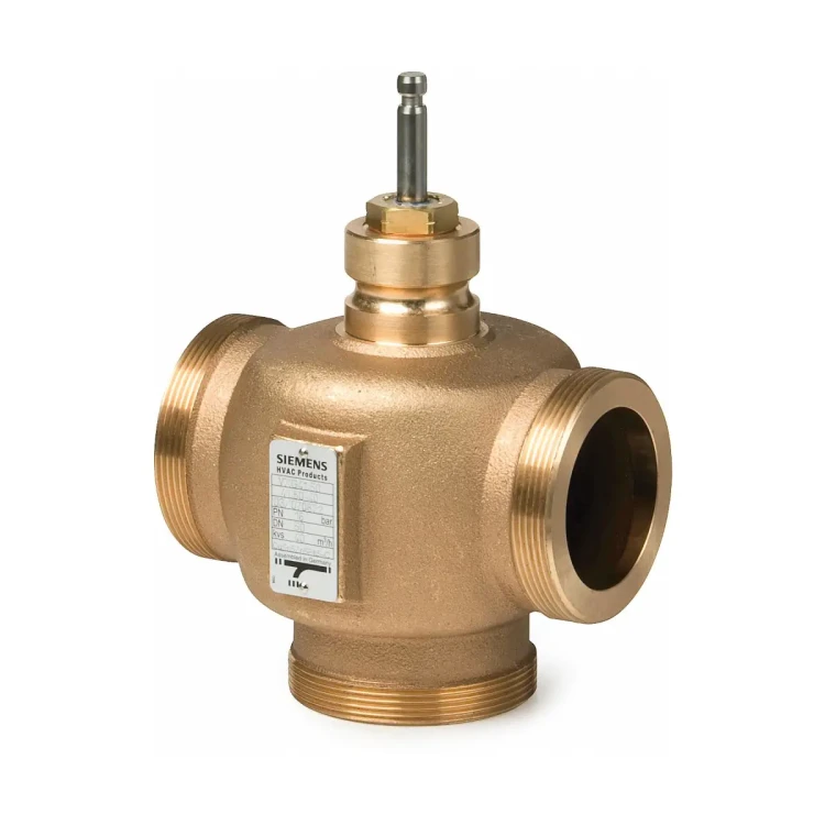 VXG41.40 Zawór trójdrogowy gwintowany z brązu, PN16, -25..+150 °C, skok 20 mm, DN40, kvs 25 m3/h