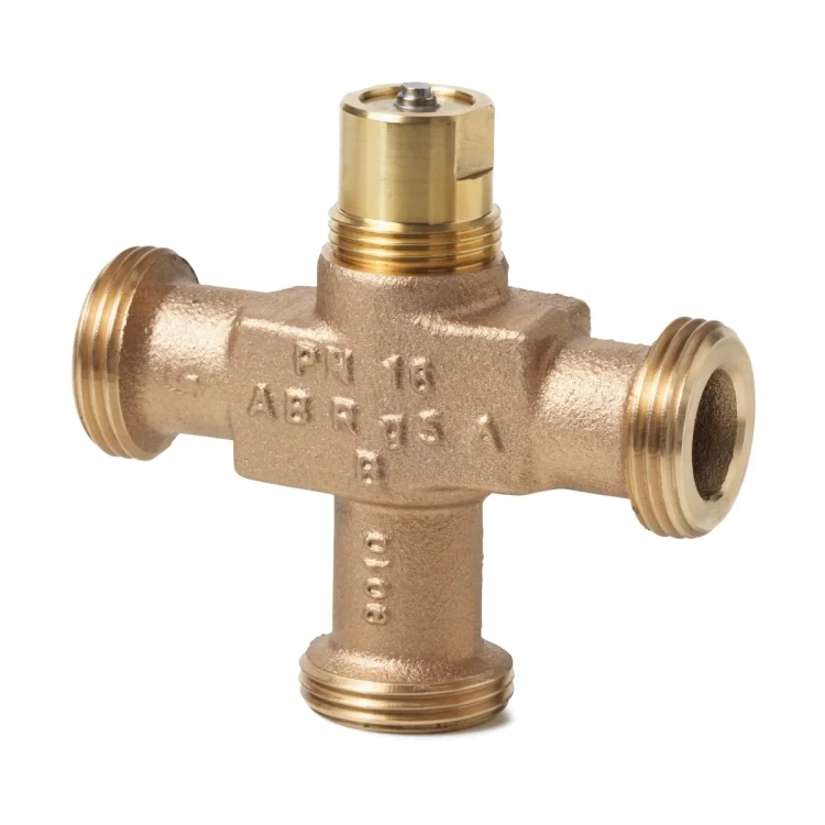 VXG44.15-2.5 Zawór trójdrogowy gwintowany z brązu, PN16, 2..120 °C, skok 5,5 mm, DN15, kvs 2,5 m3/h