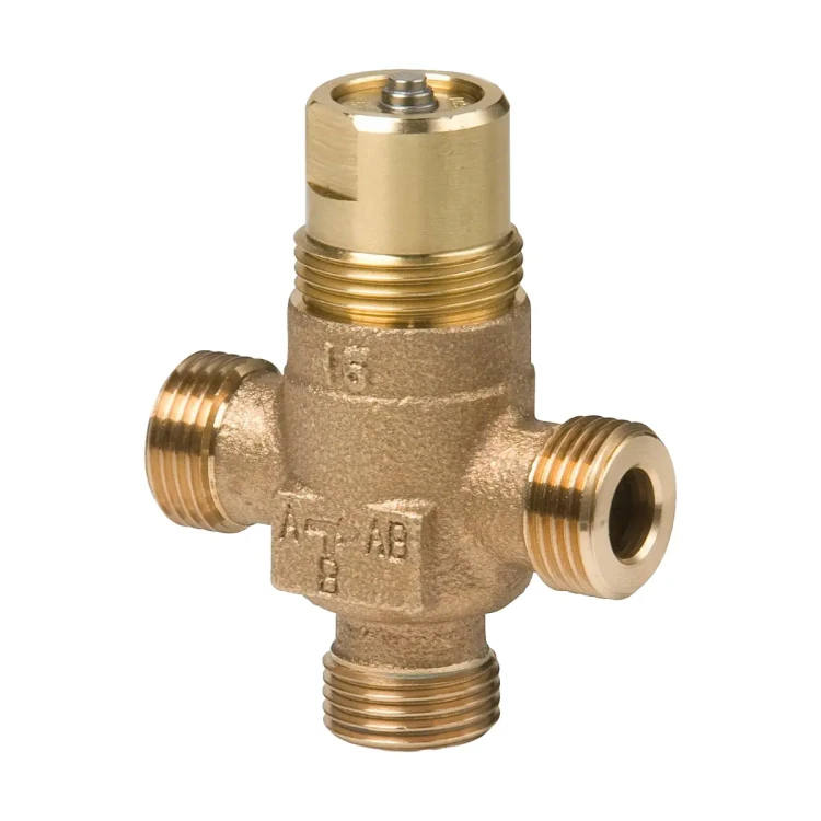VXP45.10-1 Zawór trójdrogowy gwintowany z brązu, PN16, 2..110 °C, skok 5,5 mm, DN10, kvs 1,0 m3/h