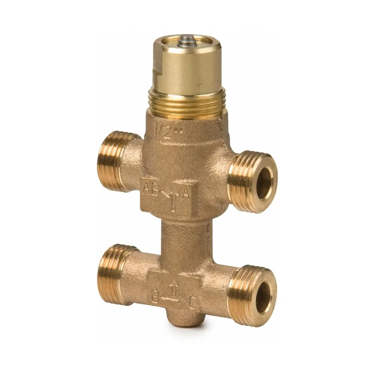 VMP45.20-4 Zawór trójdrogowy z obejściem gwintowany z brązu, PN16, 2..110 [°C], skok 5,5 [mm], DN20, kvs 4 [m3/h]