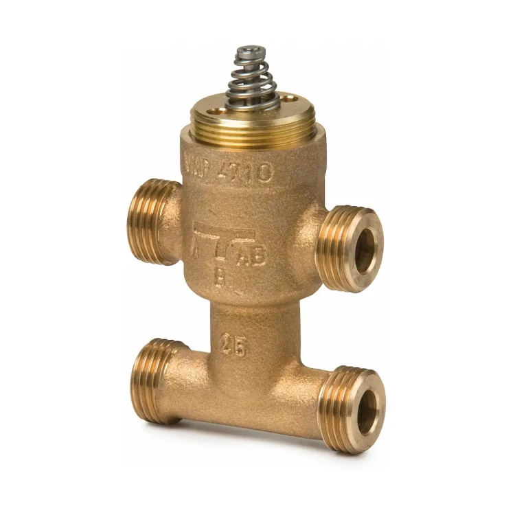 VMP47.10-1 Zawór mieszający obejściem gwintowany z brązu, PN16, 1..110 [°C], skok 2,5 [mm], DN10, kvs 1 [m3/h]