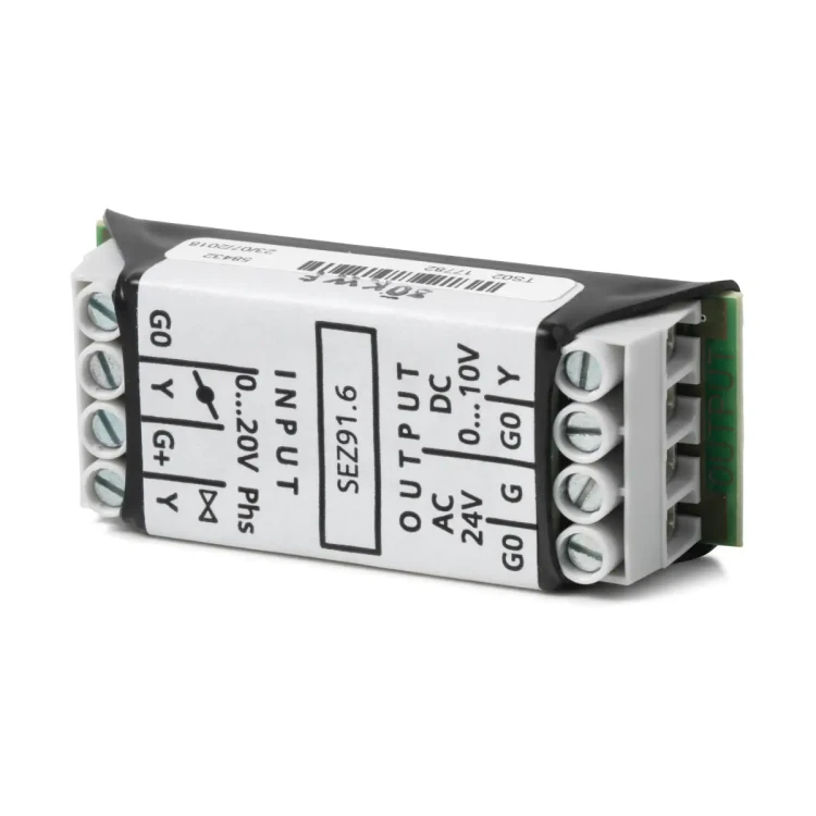 SEZ91.6 Przekształtnik sygnału, przekształca sygnał 0..20 [V] DC na 0..10 [V] DC