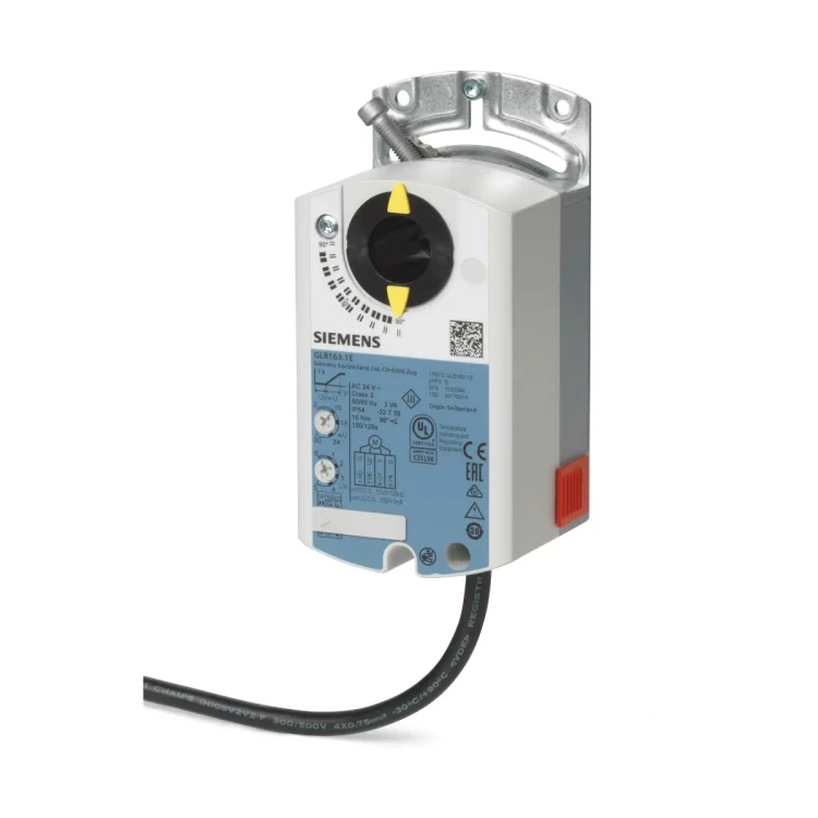 GLB163.1E Siłownik obrotowy bez sprężyny powrotnej, 10 [Nm], 0..35 [V], 24 [V] AC/DC, 150 [s], nastawiana charakterystyka