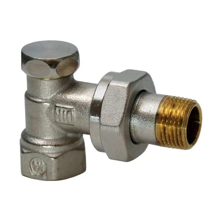 AEN20 Zawór grzejnikowy powrotny kątowy, PN10, DN20, kv 0..3,0 m3/h, przyłącza Rp/R 3/4