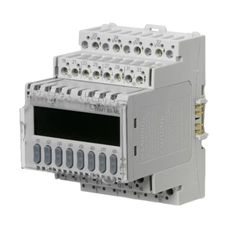 TXM1.8X-ML Moduł 8 wejść/wyjść super-uniwersalnych AI, AO, DI, sterowanie ręczne, wyświetlacz LCD