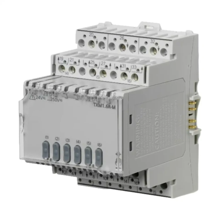 TXM1.6R-M Moduł 6 wyjść przekaźnikowych DO, sterowanie ręczne