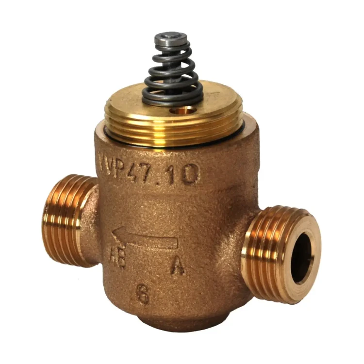 VVP47.20-4 Zawór przelotowy gwintowany z brązu, PN16, 1..110 °C, skok 2,5 mm, DN20, kvs 4 m3/h