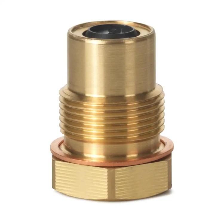 428488060 Uszczelnienie serwisowe, mosiądz, trzpień 10 [mm], bez silikonu, do czynników <-5 [°C]