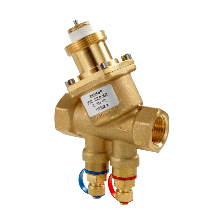 VPI46.20F1.4Q Zawór Kombi gwintowany wewnętrznie z mosiądzu, PN25, 1..110 °C, skok 2,5/5 mm, DN20, V100 = 1330 l/h