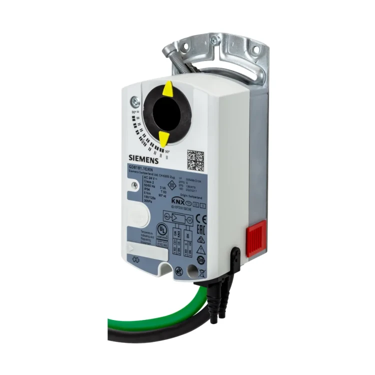 GDB181.1E/KN Kompaktowy regulator z siłownikiem i komunikacją KNX/PL-Link, 0..10 [V], 24 [V] AC, 5 [Nm], 150 [s]