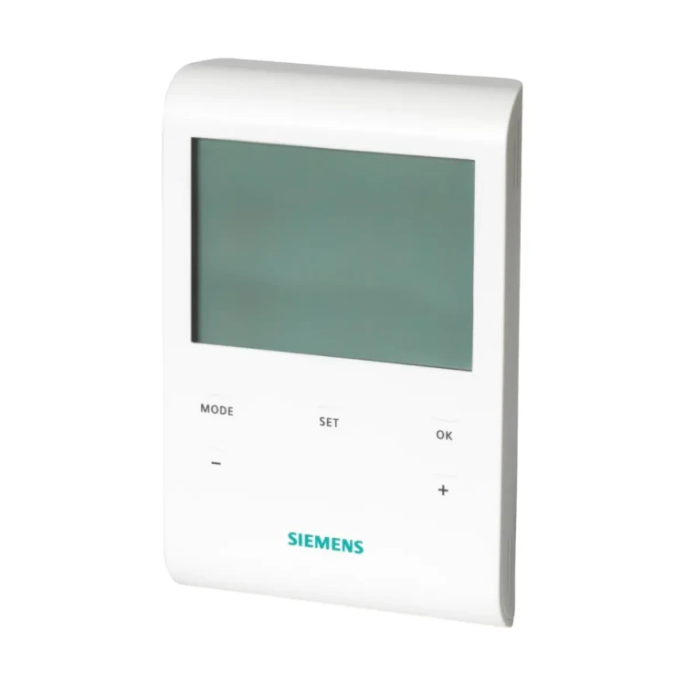 RDE100 Regulator pomieszczeniowy, 230 [V] AC, 5..35 [°C], wyjście 2-stawne, program tygodniowy oraz ręczne przełączanie trybu pracy (zastępuje RDE10)