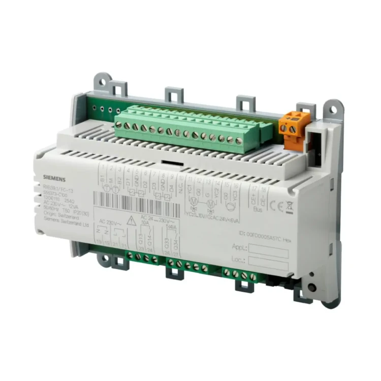 RXB39.1/FC-13 Regulator pomieszczeniowy: aplikacja z ciągłym sterowaniem wentylatora