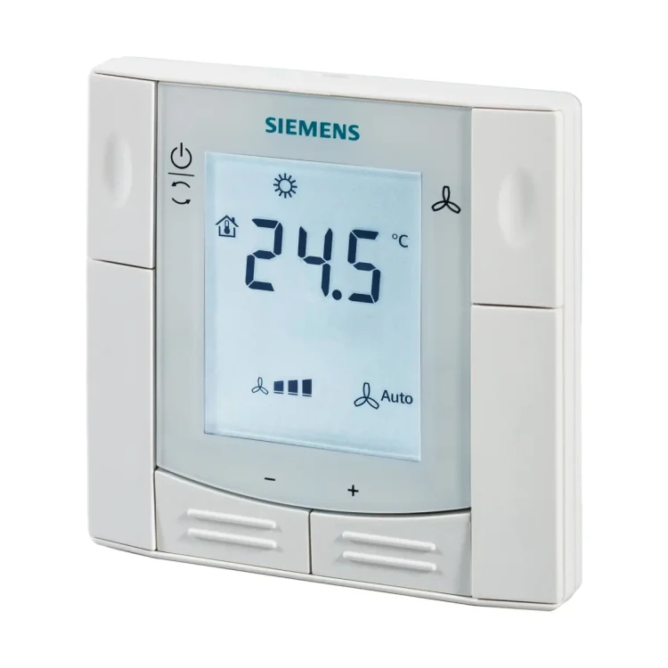 RDF600KN Regulator pomieszczeniowy, 230 V AC, 5..40 °C, 3 tryby pracy,  2 wejścia np. dla czujnika wyniesionego, zewnętrzne przełączanie trybu pracy, komunikacja KNX