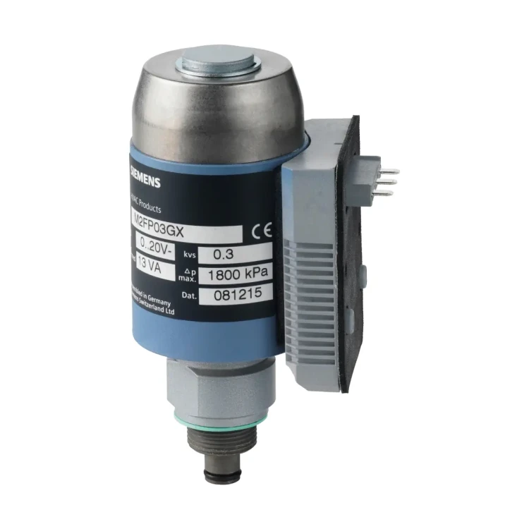 M2FP03GX Zawór przelotowy pilotowy z siłownikiem magnetycznym do regulacji zaworów głównych, PN32, kvs 0,3 [m3/h]