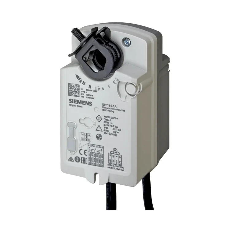 GPC321.1A Siłownik obrotowy ze sprężyną powrotną, 4 [Nm], 2-stawny, 230 [V] AC, 60/15 [s]