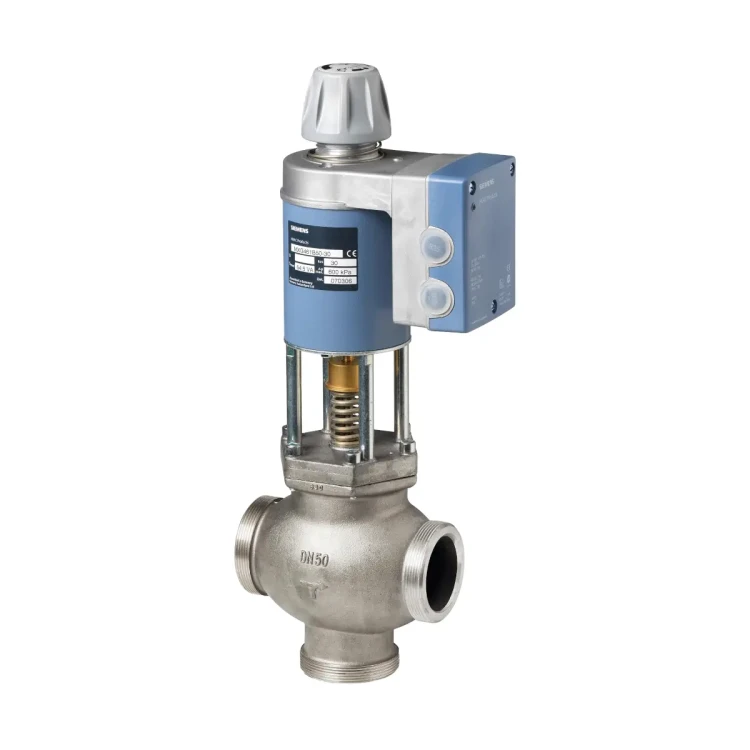 MXG462S50-30 Zawór mieszający/przelotowy ze stali nierdzewnej z siłownikiem magnetycznym, PN16, DN50, kvs 30 [m3/h], przyłącza G2¾B