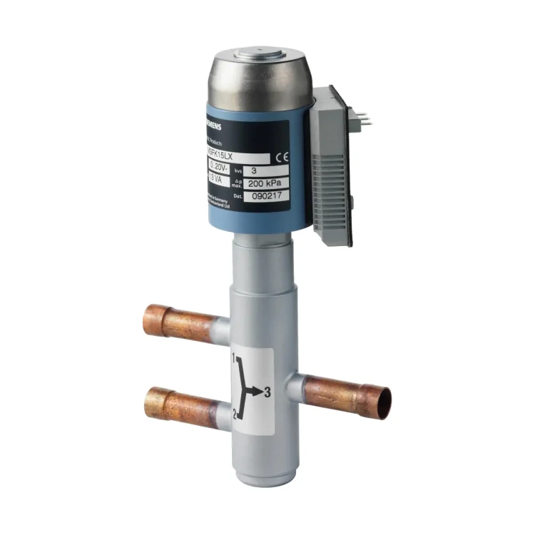 M3FK15LX06 Zawór mieszający/przelotowy z siłownikiem magnetycznym do układów skraplających, PN32, DN15, kvs 0,6 [m3/h]