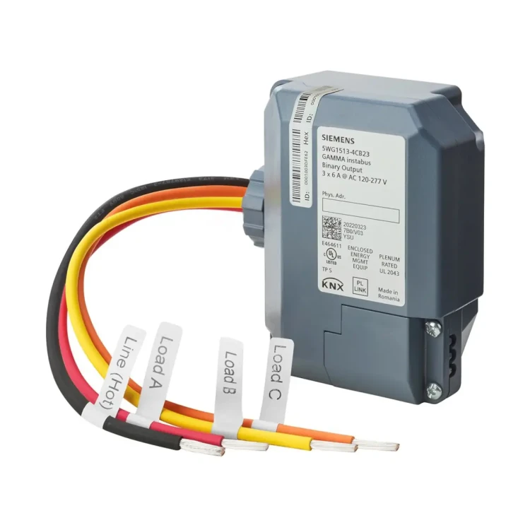 5WG1513-4CB23 JB 513C23 Wyjście binarne, 3 x 6 [A], AC 120...277 [V], standard UL