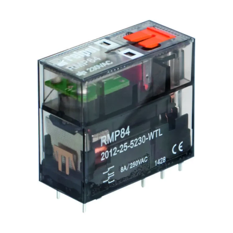 RMP84-2012-25-5024-WT Przekaźnik elektromagnetyczny, miniaturowy (z trybem ręcznym)
