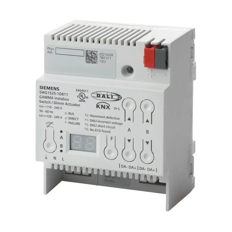 N 525D11 Bramka DALI Broadcast, 2 kanały po 20 opraw