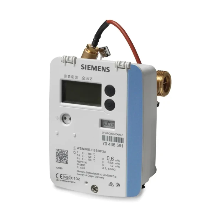 UH40-A05C-00BA Ciepłomierz ultradźwiękowy 0,6 m³/h, montaż na powrocie, dł. korpusu 110 mm, PN16, gwint ¾", DN15