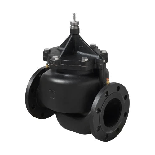 VPF53.200F280 Zawór Kombi kołnierzowy z żeliwa, PN25, DN200, V100 280 m3/h, współpracuje z SAV..P.., SQV..P..