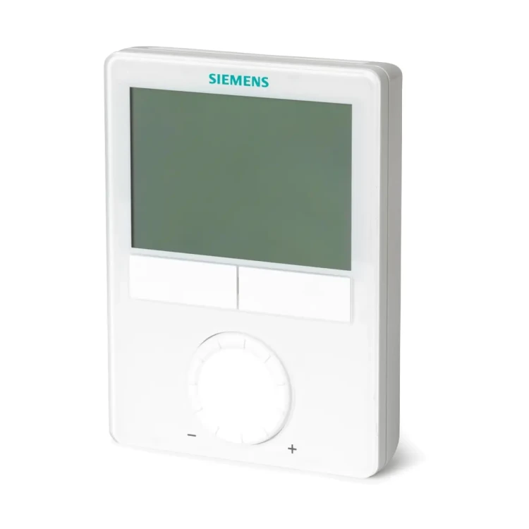 RDG405KN Regulator pomieszczeniowy, 24 V AC, 5..40 °C, instalacje VAV, 1 wyjście sterujące 0…10 V DC i 1 wyjście do wyboru 2-stawne lub PWM lub 3-stawne, 3 tryby pracy,wybierane parametry instalacji i regulacji, komunikacja KNX