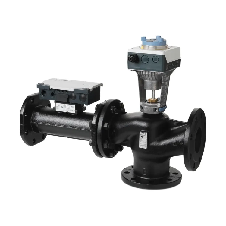 EXF4U20E080 Zawór inteligentny trójdrogowy kołnierzowy, DN80, V100 32 m3/h, współpracuje z SAX61.03/HR
