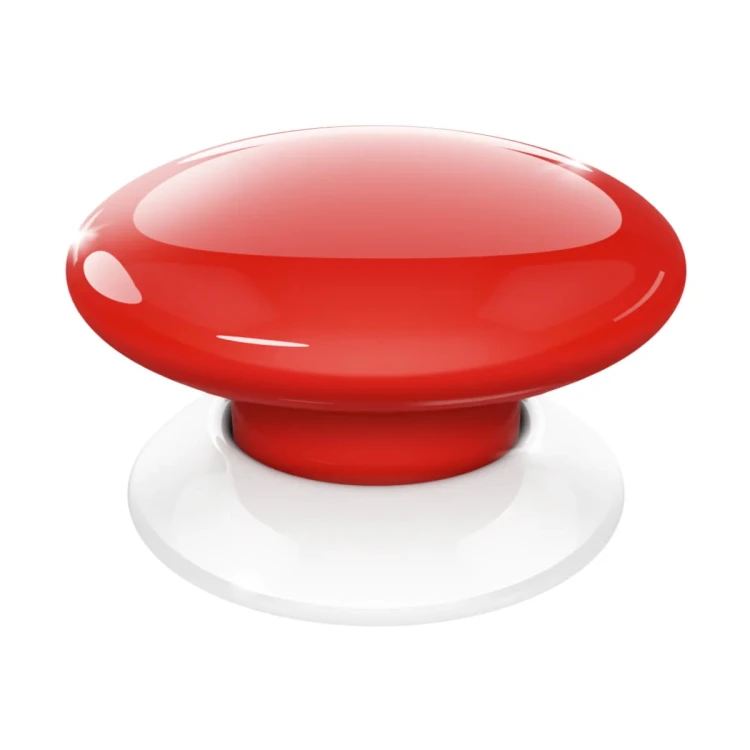 FGPB-101-3 FIBARO The Button Urządzenie umożliwia aktywowanie 6 wybranych akcji. Różne akcje mogą być aktywowane poprzez 1-5-krotne kliknięcia lub przytrzymanie wciśniętego przycisku. The Button zasilany jest 
bateryjnie