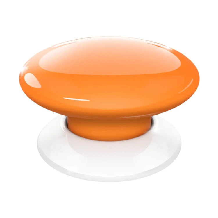 FGPB-101-8 FIBARO The Button Urządzenie umożliwia aktywowanie 6 wybranych akcji. Różne akcje mogą być aktywowane poprzez 1-5-krotne kliknięcia lub przytrzymanie wciśniętego przycisku. The Button zasilany jest bateryjnie