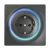 FGWOF-011-8 FIBARO Walli Outlet typ F Antracytowy to inteligentne gniazdko elektryczne przeznaczone do sterowania urządzeniami elektrycznymi przez sieć Z-Wave