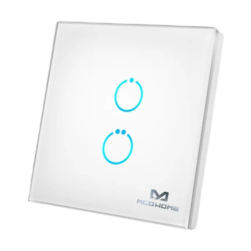 MH-S412_wh Inteligentny podwójny przełącznik dotykowy, biały, puszka 60 mm
