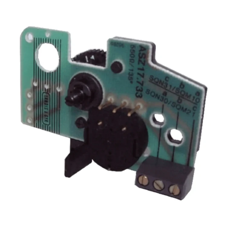 ASZ12.833 Potencjometr 1000Ω, 135°, wykonany z tworzywa, do elektrycznego wskazania położenia siłownika gazowego SQM1.. SQM2.. SQM5.. SQN3.. SQN4.. SQN9..