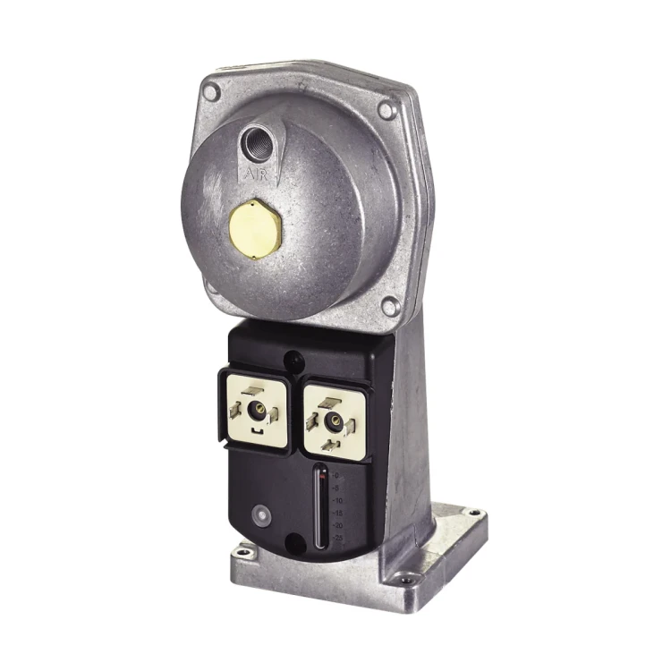 SKP25.001E2 Siłownik do zaworów gazowych, elektrohydrauliczny, powolne otwieranie i szybkie zamykanie, z regulatorem ciśnienia 0,05..2,2kPa, z wyłącznikiem krańcowym