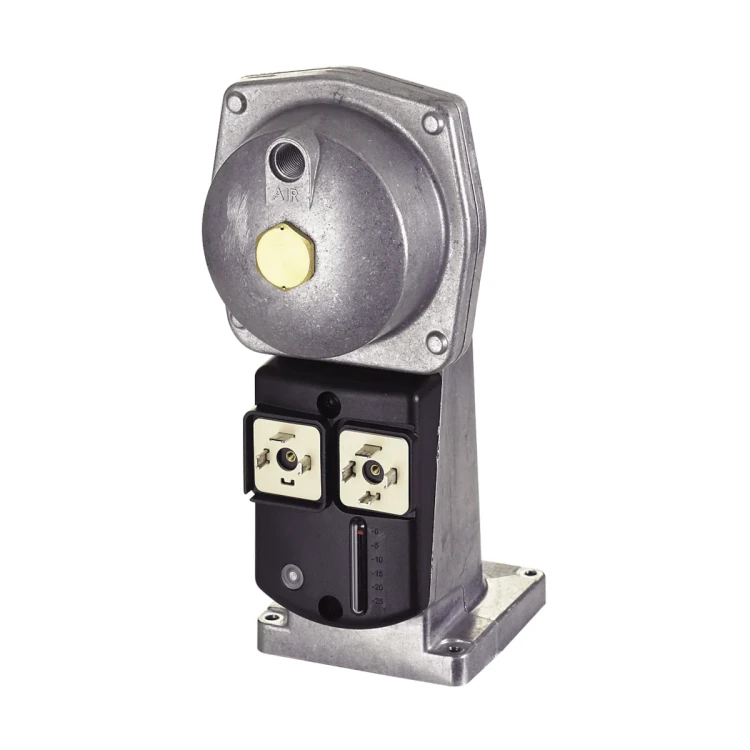 SKP25.403E2 Siłownik do zaworów gazowych, elektrohydrauliczny, powolne otwieranie i szybkie zamykanie, z regulatorem ciśnienia 0..150kPa, bez wyłącznika krańcowego