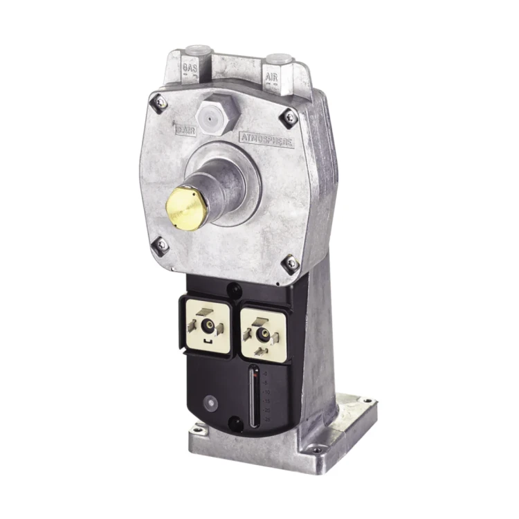 SKP55.003E2 Siłownik do zaworów gazowych, elektrohydrauliczny, powolne otwieranie i szybkie zamykanie, z regulatorem różnicy ciśnienia powietrze/gaz, bez wyłącznika krańcowego
