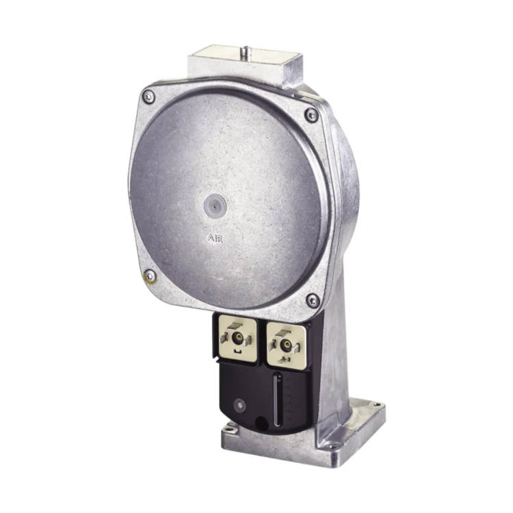 SKP75.003E2 Siłownik do zaworów gazowych, elektrohydrauliczny, powolne otwieranie i szybkie zamykanie, z ciśnieniowym regulatorem proporcji powietrze/gaz, bez wyłącznika krańcowego