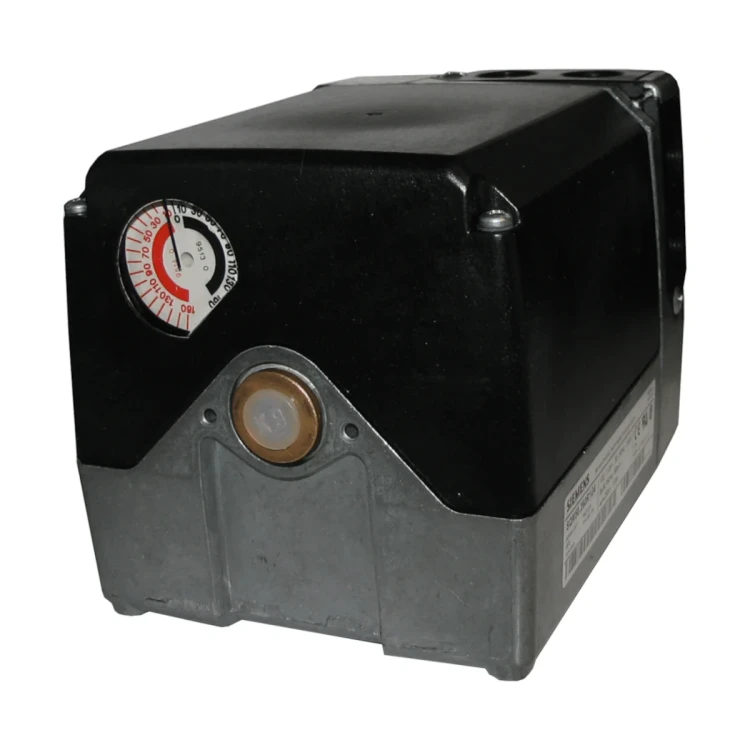 SQM56.687A203 Siłownik do przepustnic powietrza i zaworów palników olejowych lub gazowych, z silnikiem rewersyjnym, czas przebiegu 60s, 40Nm, trzpień 14mm