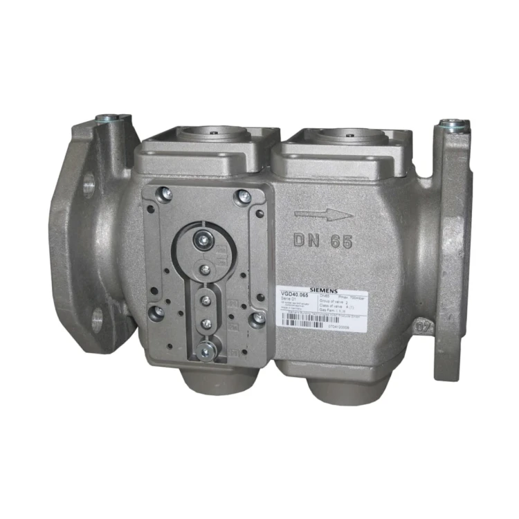 VGD40.050 Podwójny zawór do gazu, z kołnierzami przyłączeniowymi, DN50 (2″), 100kPa, aluminium