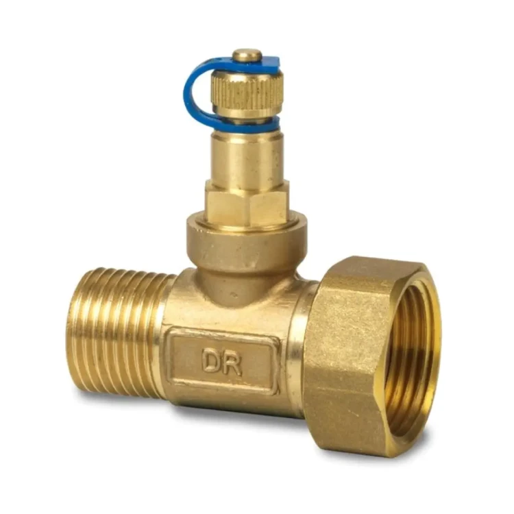 ALP56 Przyłącze z króćcem pomiaru ciśnienia do zaworów VWPG51..Q, przyłącze zaworu G¾, przyłącze instalacji R¾, DN15, mosiądz