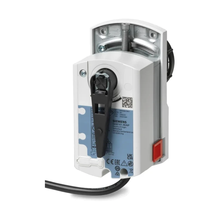 GDB161.9H/6W Siłownik elektromechaniczny do sześciodrogowych zaworów kulowych, 5Nm, 0/2..10 V, 24V AC / 24..48V DC, 150s, kabel 5m