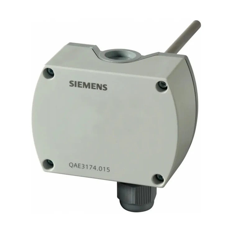 QAE3174.015 Zanurzeniowy czujnik temperatury, 4..20mA, Pt1000 klasa A, 0..70°C lub -40..120°C, IP65, długość zanurzenia 150mm, bez osłony