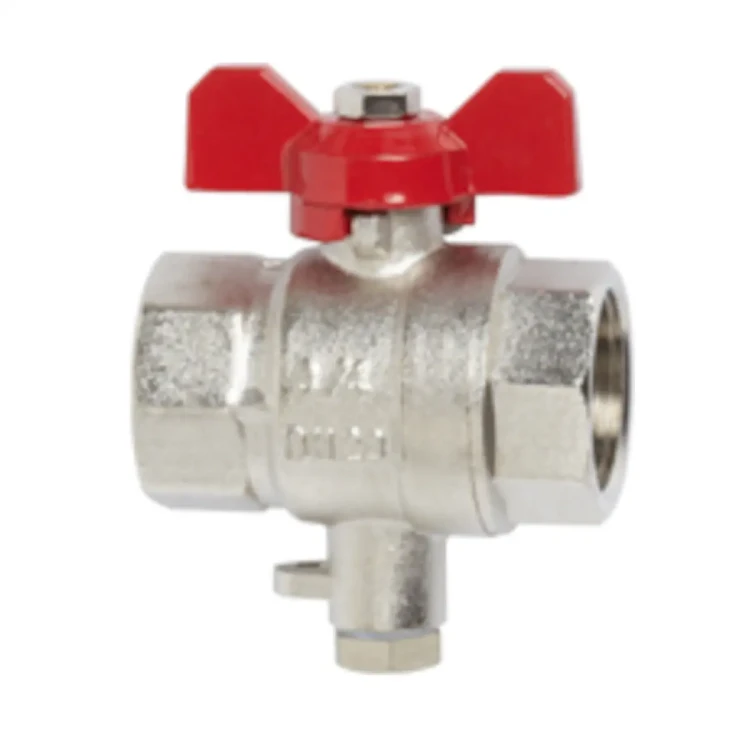 FKM0023 Zawór kulowy Rp½ do montażu czujnika temperatury z gwintem M10x1