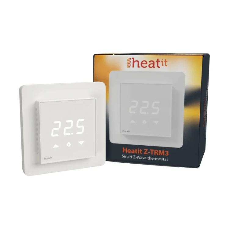 Heatit Z-TRM3 Termostat do ogrzewania elektrycznego, kolor biały, Z-WAVE