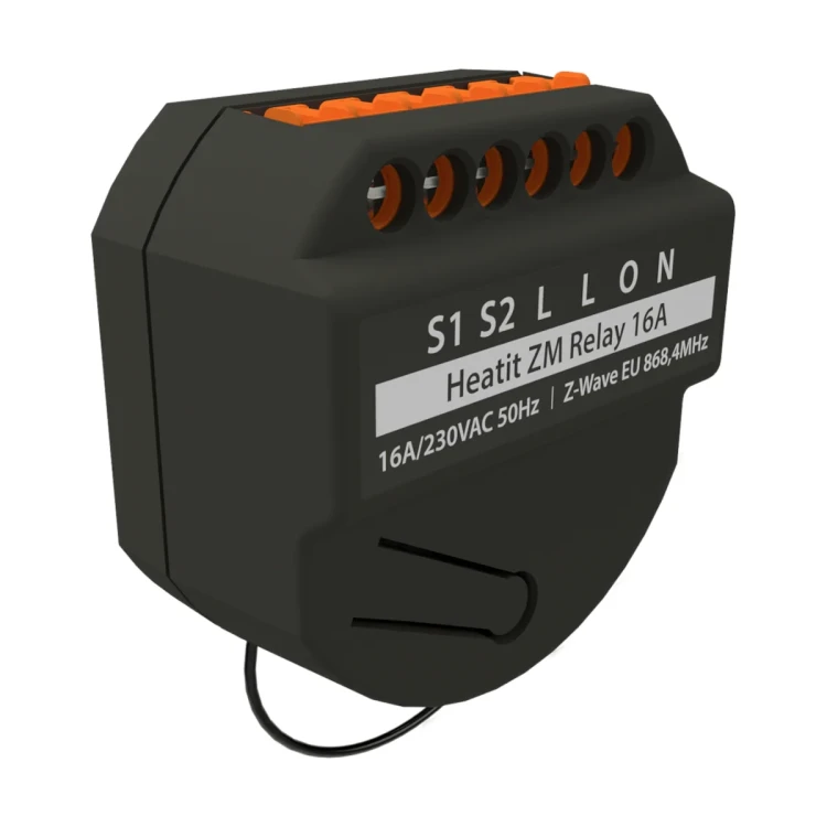 Heatit ZM Single Relay, Dopuszkowy przekaźnik 16A, Z-WAVE