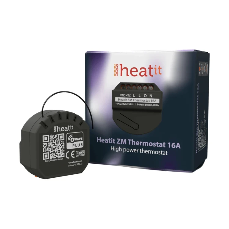 Heatit ZM Thermostat, Dopuszkowy termostat 16A, Z-WAVE
